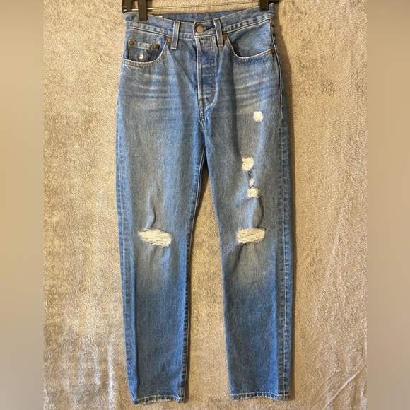 Levi’s Premium 501 Button Fly Straight Leg Jeans - Picture 1 of 12